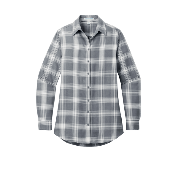 Port Authority® Plaid Cotton/Poly Flannel Ladies' Tunic