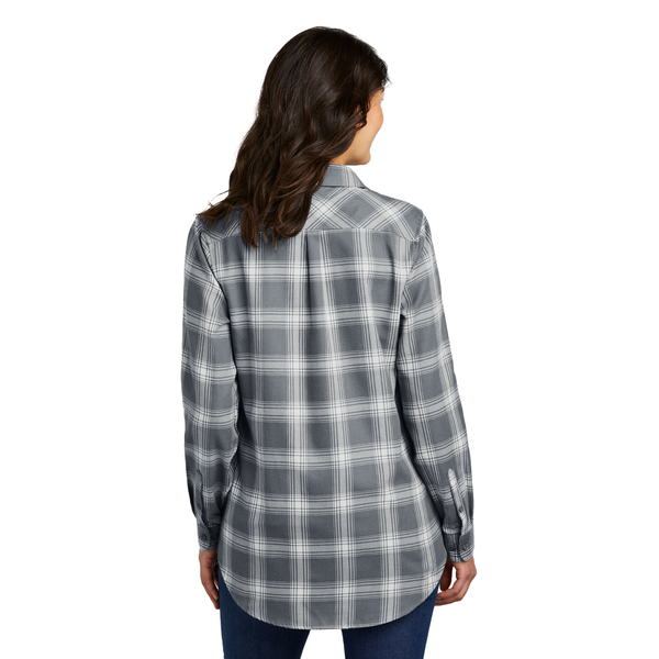 Port Authority® Plaid Cotton/Poly Flannel Ladies' Tunic