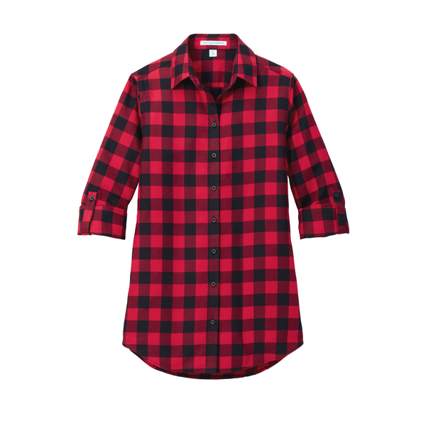 Port Authority® Plaid Cotton/Poly Flannel Ladies' Tunic