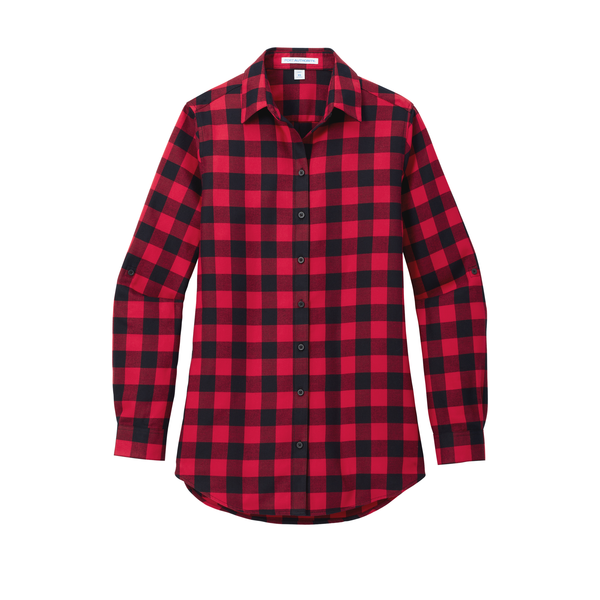 Port Authority® Plaid Cotton/Poly Flannel Ladies' Tunic