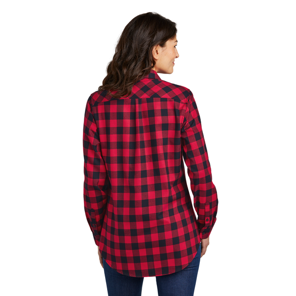 Port Authority® Plaid Cotton/Poly Flannel Ladies' Tunic