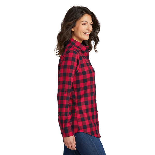 Port Authority® Plaid Cotton/Poly Flannel Ladies' Tunic