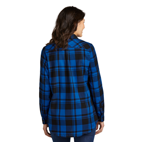 Port Authority® Plaid Cotton/Poly Flannel Ladies' Tunic