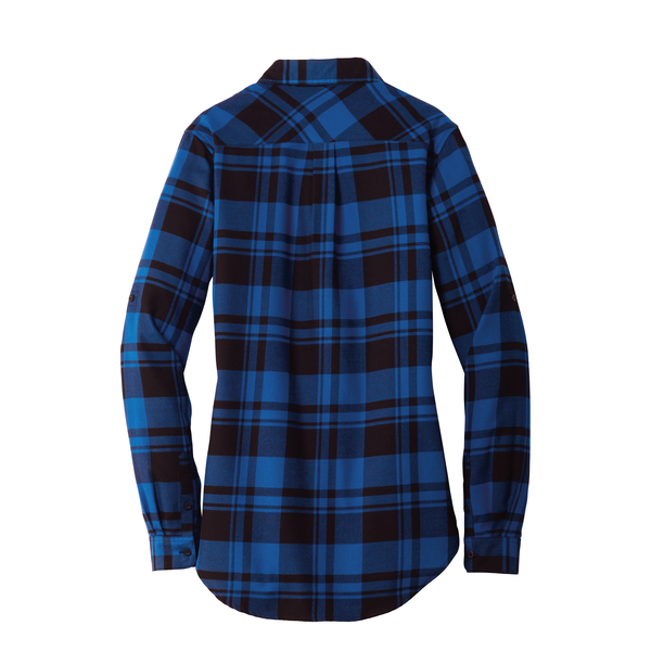 Port Authority® Plaid Cotton/Poly Flannel Ladies' Tunic