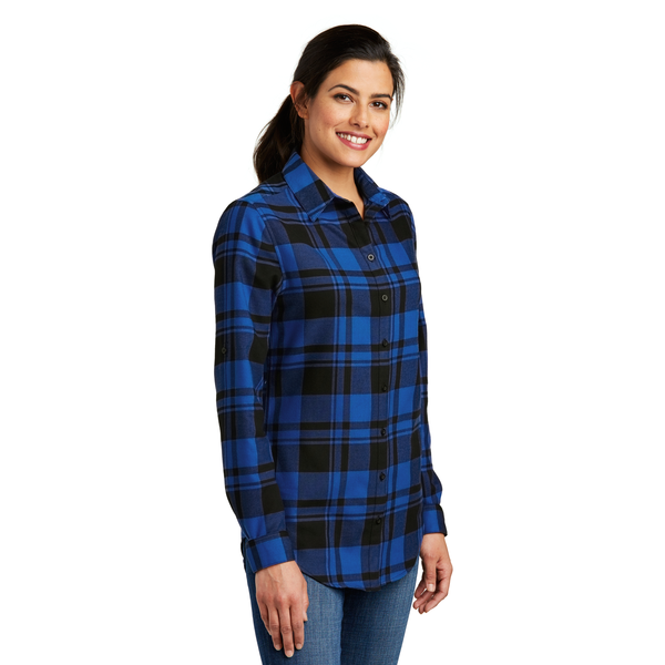 Port Authority® Plaid Cotton/Poly Flannel Ladies' Tunic