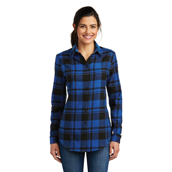 Port Authority® Plaid Cotton/Poly Flannel Ladies' Tunic