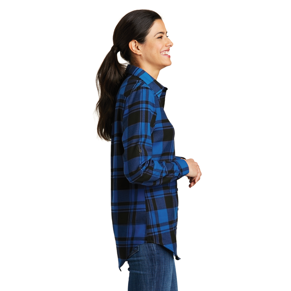 Port Authority® Plaid Cotton/Poly Flannel Ladies' Tunic