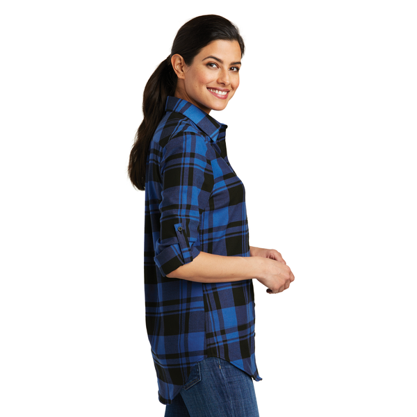 Port Authority® Plaid Cotton/Poly Flannel Ladies' Tunic