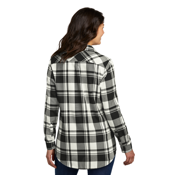 Port Authority® Plaid Cotton/Poly Flannel Ladies' Tunic