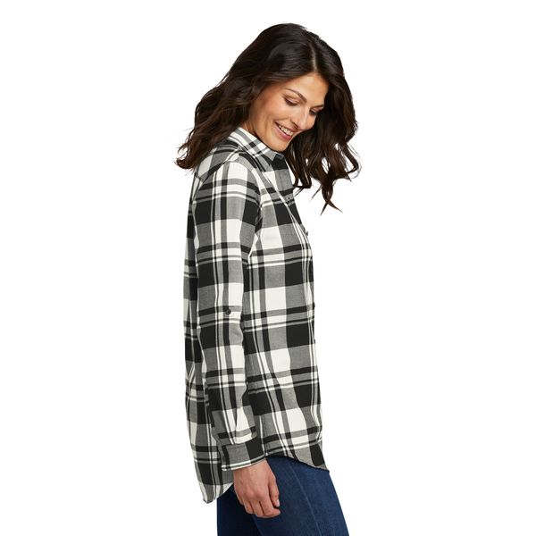 Port Authority® Plaid Cotton/Poly Flannel Ladies' Tunic