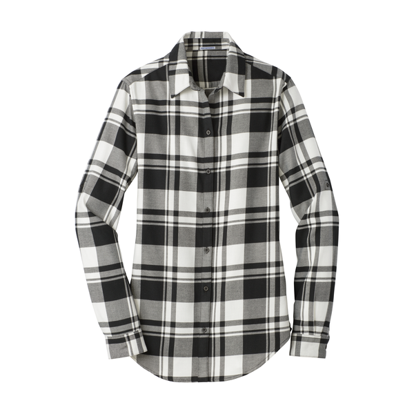 Port Authority® Plaid Cotton/Poly Flannel Ladies' Tunic