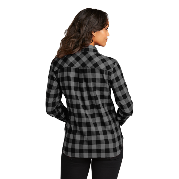 Port Authority® Plaid Cotton/Poly Flannel Ladies' Shirt