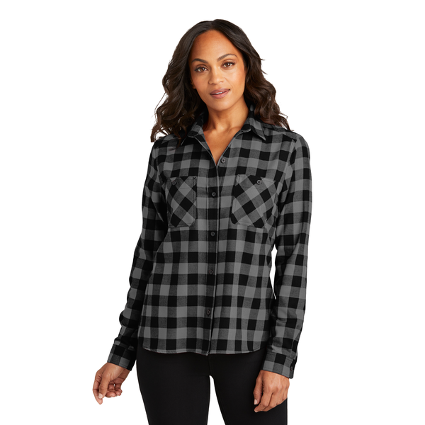 Port Authority® Plaid Cotton/Poly Flannel Ladies' Shirt