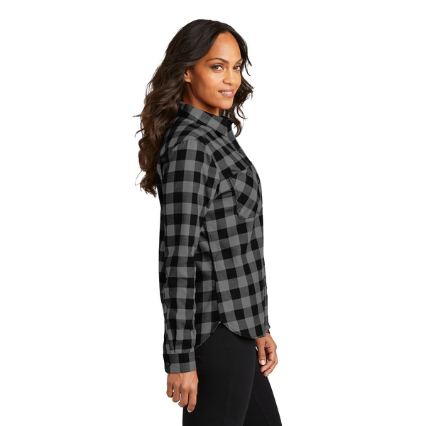 Port Authority® Plaid Cotton/Poly Flannel Ladies' Shirt