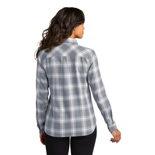 Port Authority® Plaid Cotton/Poly Flannel Ladies' Shirt