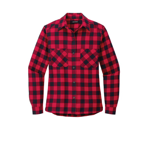 Port Authority® Plaid Cotton/Poly Flannel Ladies' Shirt