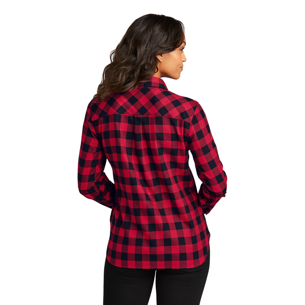 Port Authority® Plaid Cotton/Poly Flannel Ladies' Shirt