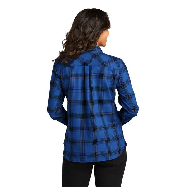 Port Authority® Plaid Cotton/Poly Flannel Ladies' Shirt