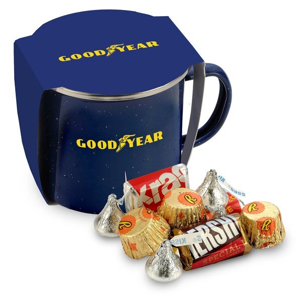 Hershey's® Everyday Mix & Speckled Camping Mug Gift Set