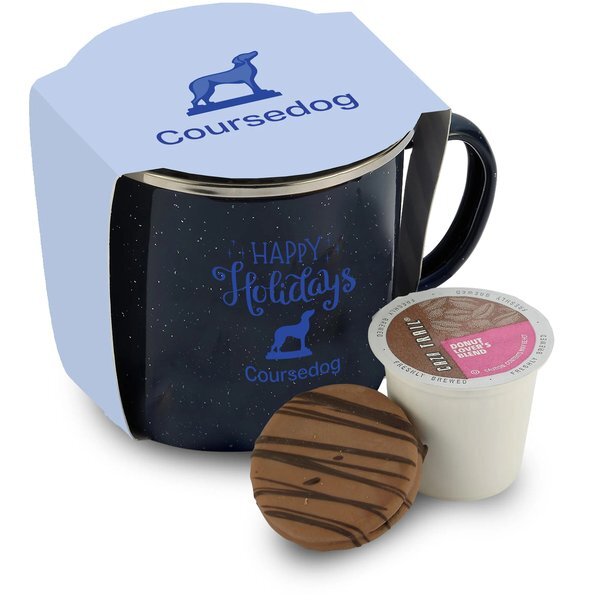 Coffee Pod, Chocolate Oreo & Speckled Camping Mug Gift Set
