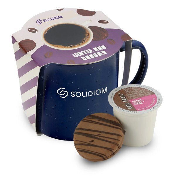 Coffee Pod, Chocolate Oreo & Speckled Camping Mug Gift Set