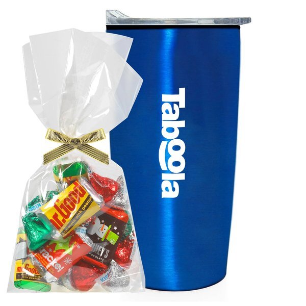 Hershey's® Holiday Mix Mug Stuffer & Straight Tumbler w/ Plastic Liner Gift Set