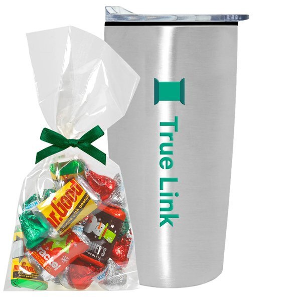Hershey's® Holiday Mix Mug Stuffer & Straight Tumbler w/ Plastic Liner Gift Set