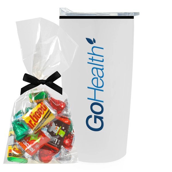 Hershey's® Holiday Mix Mug Stuffer & Straight Tumbler w/ Plastic Liner Gift Set