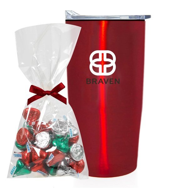 Hershey's® Holiday Kisses Mug Stuffer & Straight Tumbler w/ Plastic Liner Gift Set