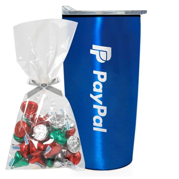 Hershey's® Holiday Kisses Mug Stuffer & Straight Tumbler w/ Plastic Liner Gift Set