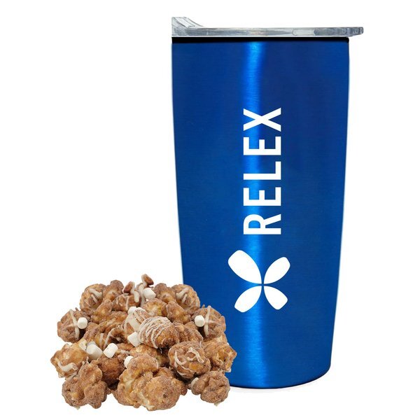 Hot Chocolate Popcorn & Straight Tumbler w/ Plastic Liner Gift Set