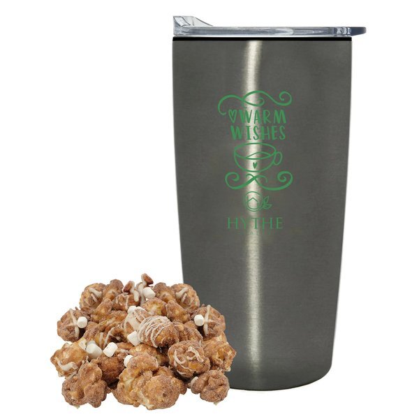Hot Chocolate Popcorn & Straight Tumbler w/ Plastic Liner Gift Set