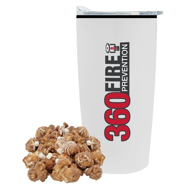 Hot Chocolate Popcorn & Straight Tumbler w/ Plastic Liner Gift Set