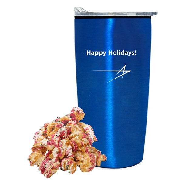 Christmas Crunch Popcorn & Straight Tumbler w/ Plastic Liner Gift Set