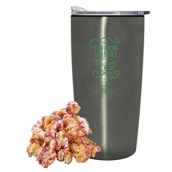 Christmas Crunch Popcorn & Straight Tumbler w/ Plastic Liner Gift Set