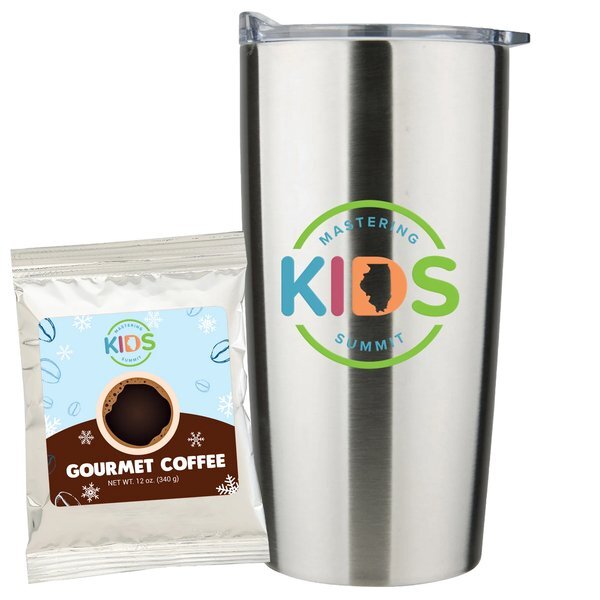 Holiday Gourmet Coffee Packet & Straight Tumbler Gift Set
