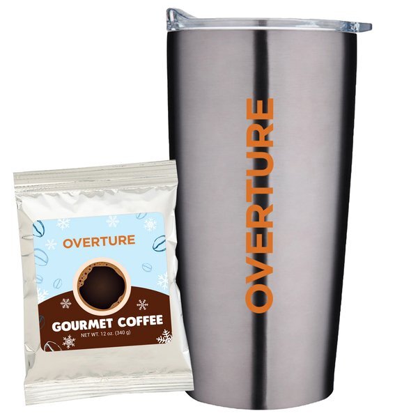 Holiday Gourmet Coffee Packet & Straight Tumbler Gift Set