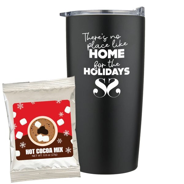 Holiday Hot Chocolate Mix & Straight Tumbler Gift Set
