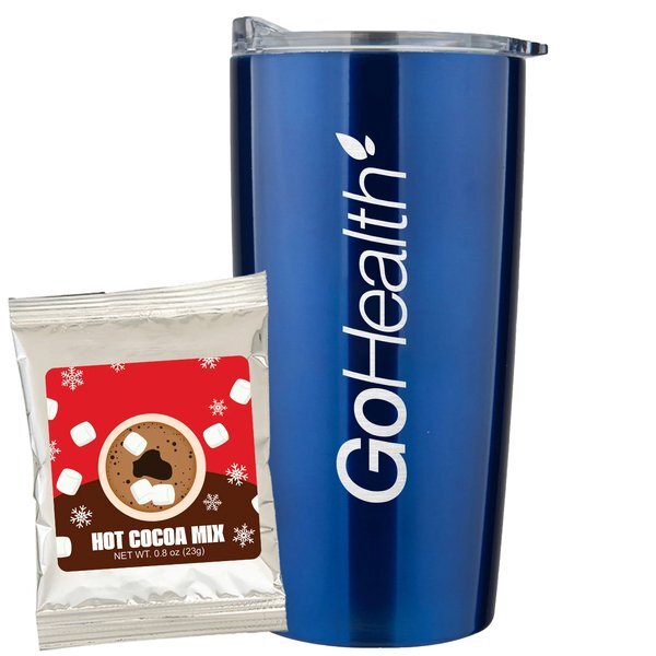 Holiday Hot Chocolate Mix & Straight Tumbler Gift Set