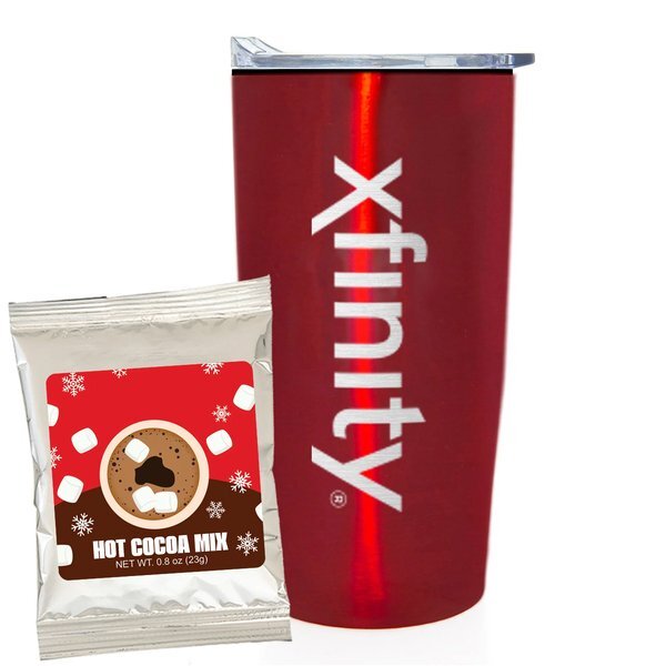 Holiday Hot Chocolate Mix & Straight Tumbler Gift Set