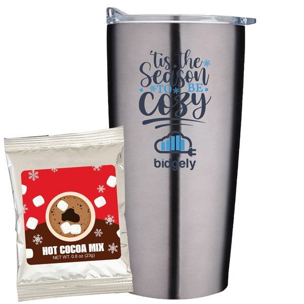 Holiday Hot Chocolate Mix & Straight Tumbler Gift Set