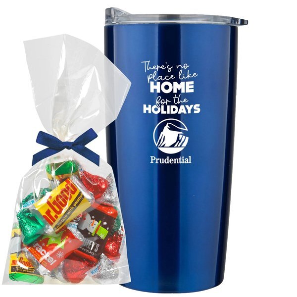 Hershey's® Holiday Mix Mug Stuffer & Straight Tumbler w/ Plastic Liner Gift Set