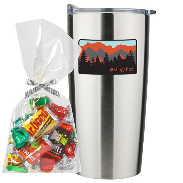 Hershey's® Holiday Mix Mug Stuffer & Straight Tumbler w/ Plastic Liner Gift Set