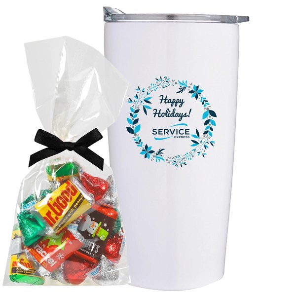 Hershey's® Holiday Mix Mug Stuffer & Straight Tumbler w/ Plastic Liner Gift Set