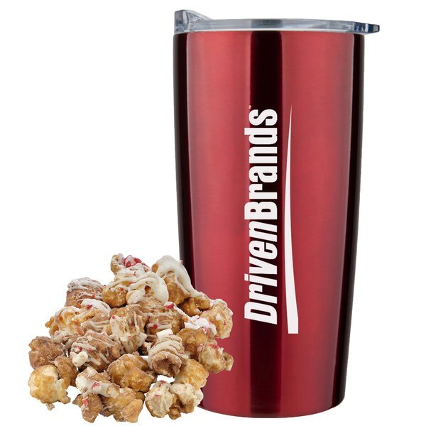 Hot Chocolate Peppermint Popcorn & Straight Tumbler Gift Set