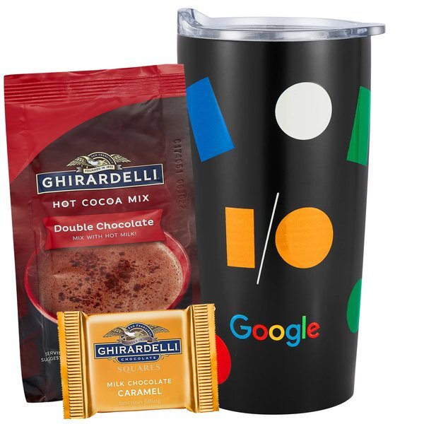 Ghirardelli® Chocolate Square, Hot Chocolate & Straight Tumbler Gift Set