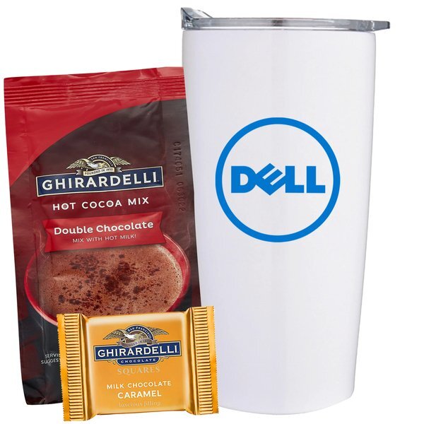 Ghirardelli® Chocolate Square, Hot Chocolate & Straight Tumbler Gift Set