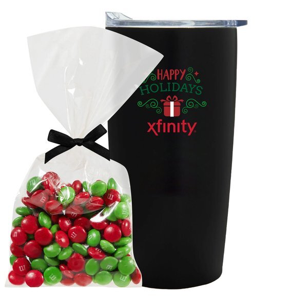 Holiday M&M's® Mug Stuffer & Straight Tumbler w/ Plastic Liner Gift Set