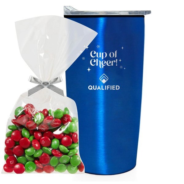 Holiday M&M's® Mug Stuffer & Straight Tumbler w/ Plastic Liner Gift Set