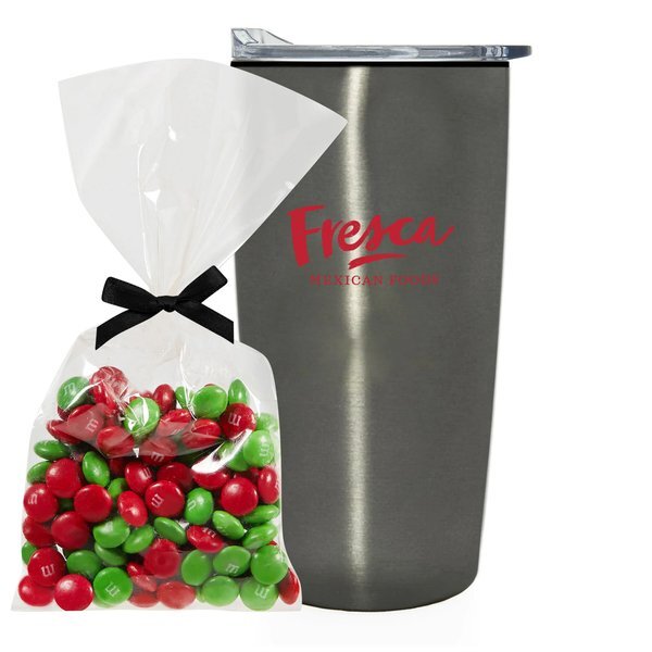 Holiday M&M's® Mug Stuffer & Straight Tumbler w/ Plastic Liner Gift Set